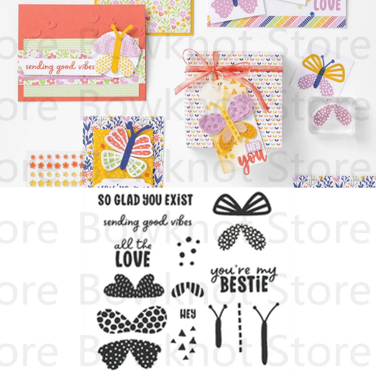 

Butterfly Clear Stamps Scrapbooking Material Stencils For Decoration Templates Crafts Supplies Metal Cutting Dies New Arrival