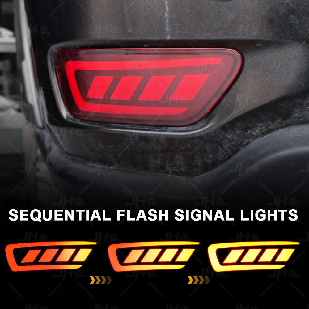 JHO светодиодный ная противотуманная фара для заднего бампера сменный комплект