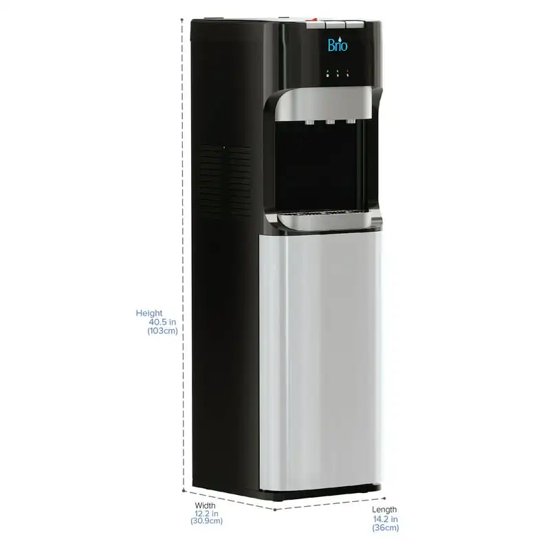 

Series 2-Stage Filtration Water Dispenser -Temp Digital, Connects to your water , Height 41.05"