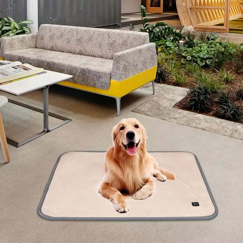 

Pet Heating Pad Adjustable Heated Cat Bed Waterproof Pet Warming Pad Indoor Cats Small Dog Anti Slip Pet Warming Mat accessories