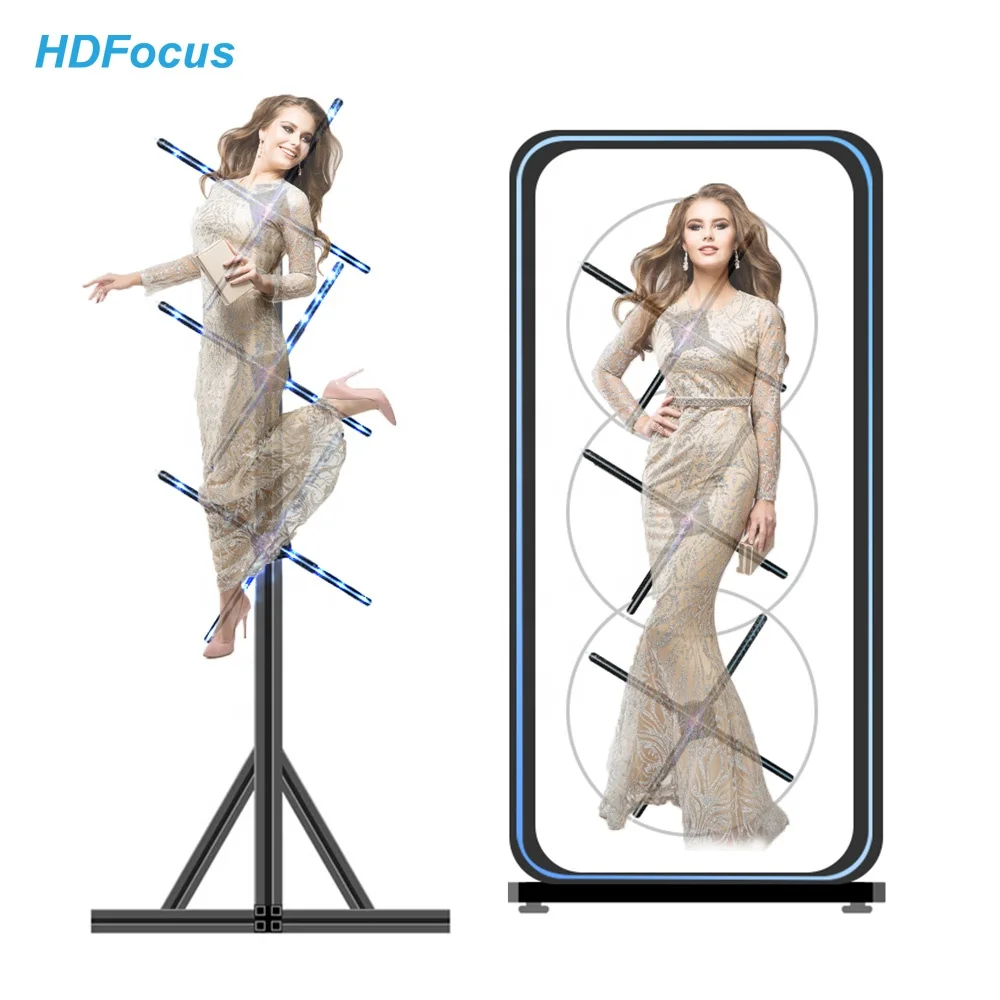 Фото Полноцветный светодиодный настенный экран для проектора HD, объемный 3D-дисплей №4