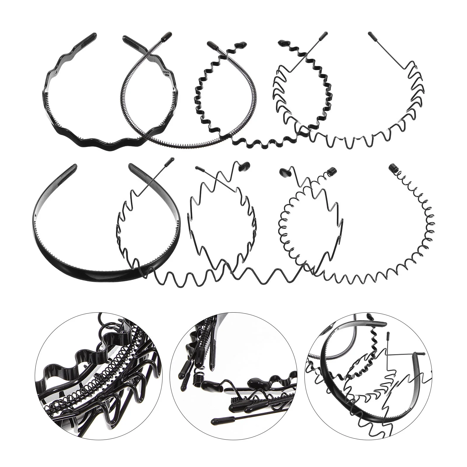 

8 Pcs Headband Women Non-slip Headbands Short Hair Workout Pretty Face Wash Curls Woman
