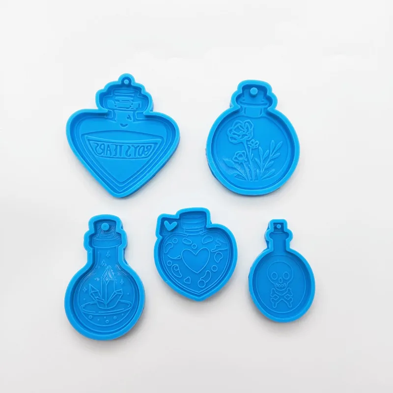 

New flower in light bulb Keychain Pendants Silicone Mould, Crystal Epoxy Resin flower Mold, Crafts Jewelry Making Tools CHUHAN