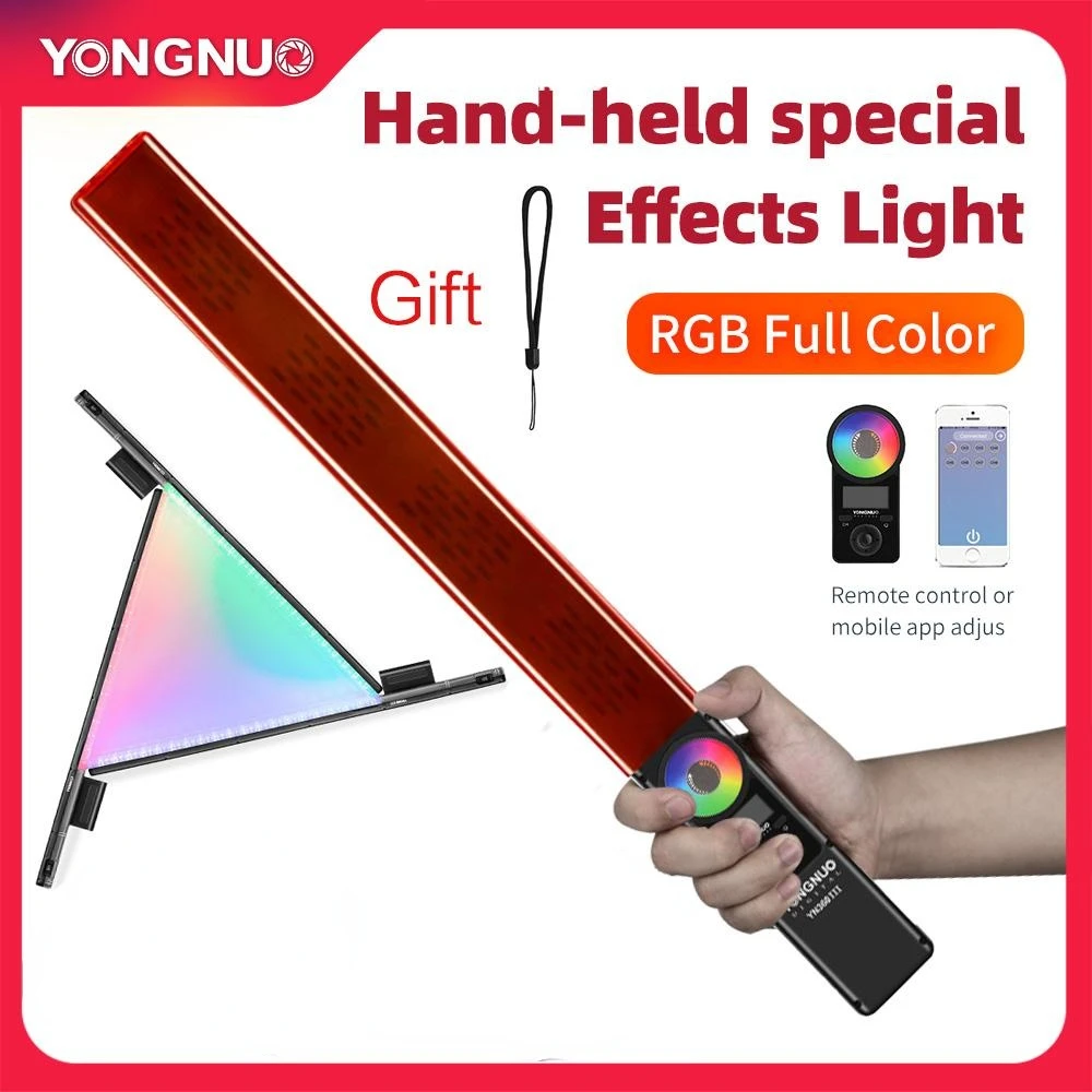

Yongnuo YN360 III YN360III Handheld 3200K-5500K RGB Colorful Ice Stick LED Video Light Touch Adjusting Controlled by Phone App