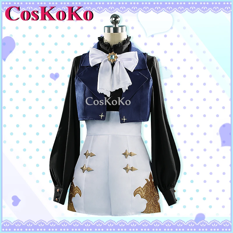 【На заказ】CosKoKo Machita Chima Косплей Аниме VTuber NIJISANJI Костюм Милая Униформа Хэллоуин