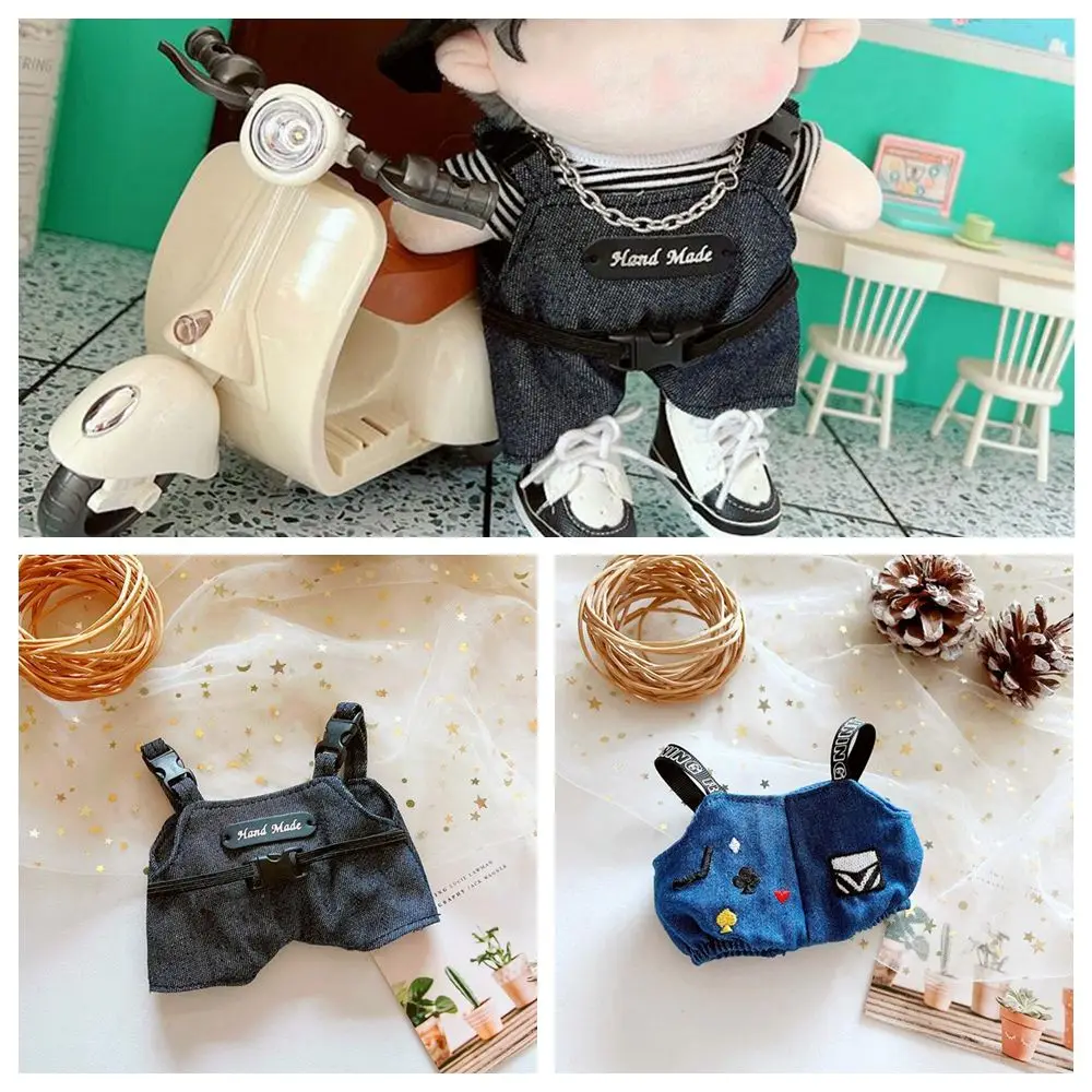 

Replacement Cartoon Plush Supplies DIY Birthday Gifts 20cm Doll Clothes Suspender Pants Overalls Suit Clothing