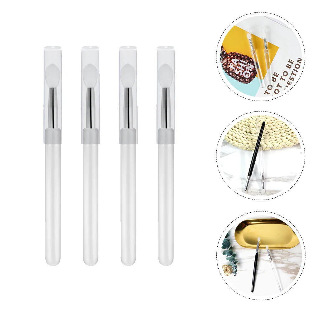 

Lip Brush Silicone Brushes Applicator Scrub Covers Makeup Eyeshadow Lipstick Gloss Travel Makeapplicators Tool Bubble Cap