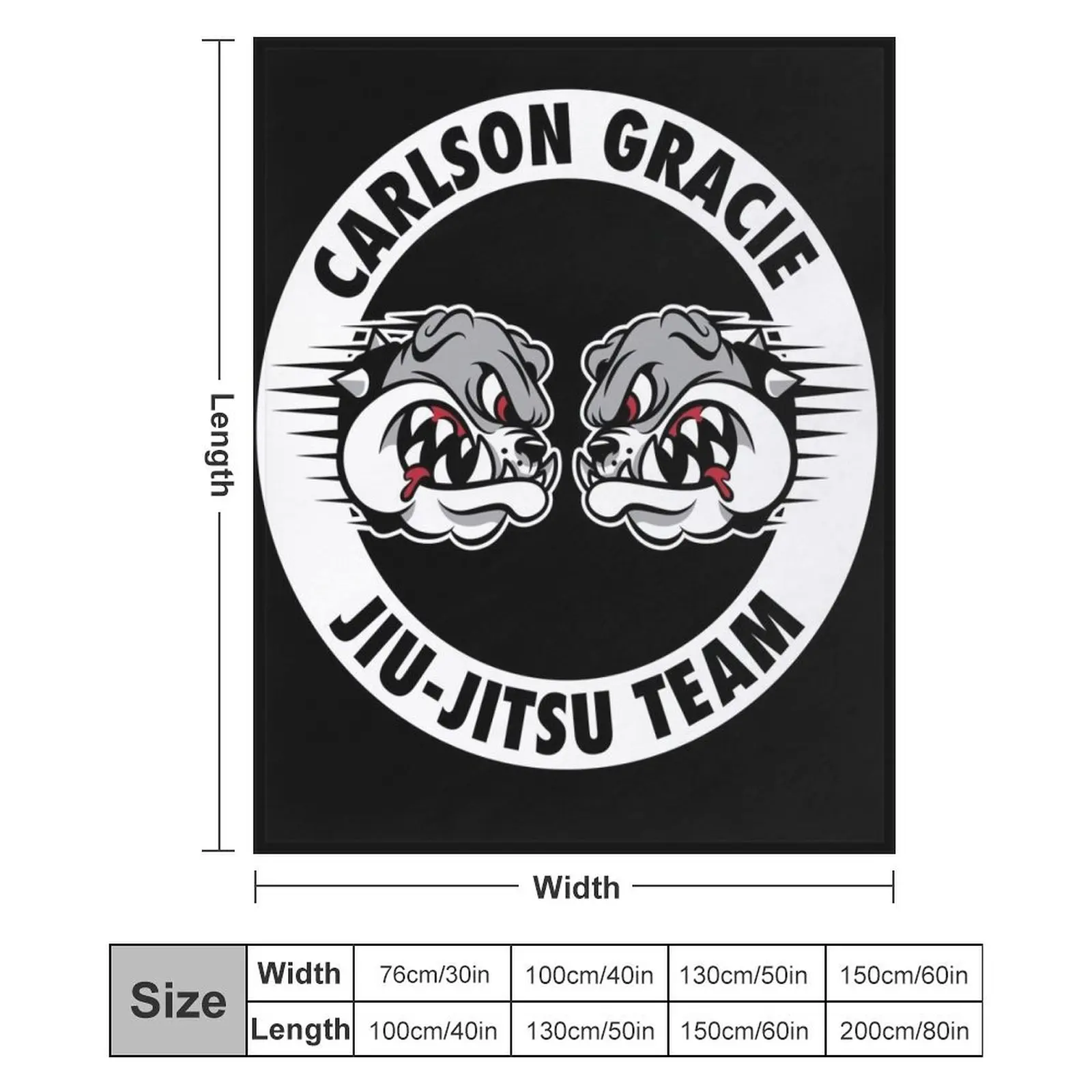 Дизайнерское одеяло команды Carlson Gracie Jiu-Jitsu для детских пляжных одеял