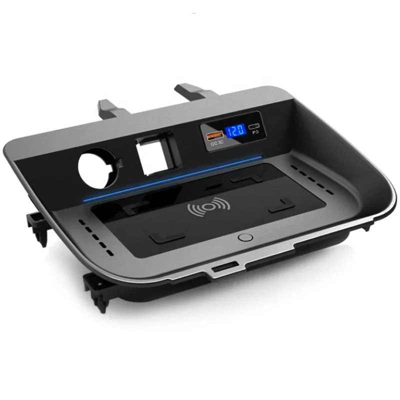 

Аксессуары для Toyota Rav4 xa50 2020 2021 2022 2023 Автомобильное беспроводное зарядное устройство QI 15 Вт Быстрая зарядка держателя телефона Pad Модификация автомобиля