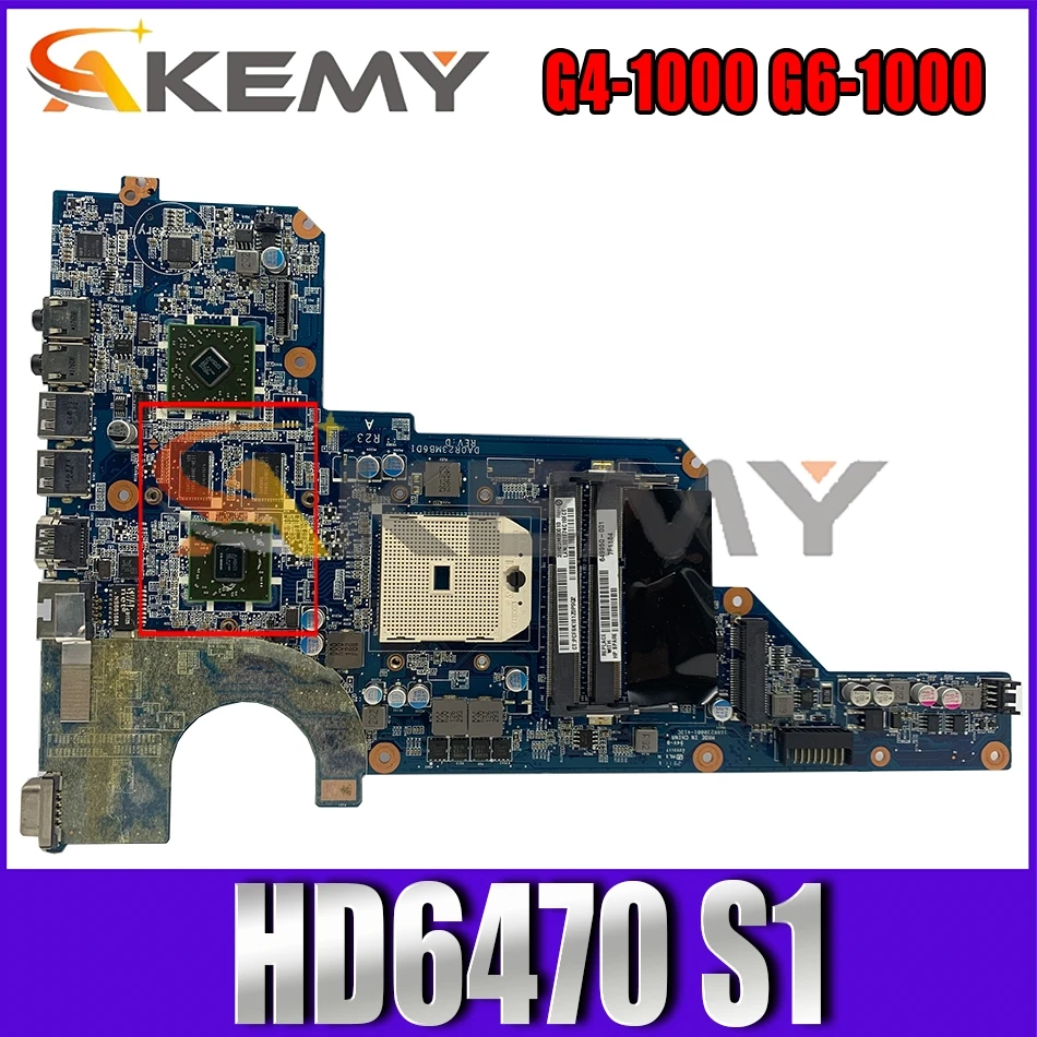

R23 649950-001 For HP Pavillion G4-1000 G6-1000 HD6470 S1 Notebook Mainboard DA0R23MB6D0 216-0809024 Laptop Motherboard