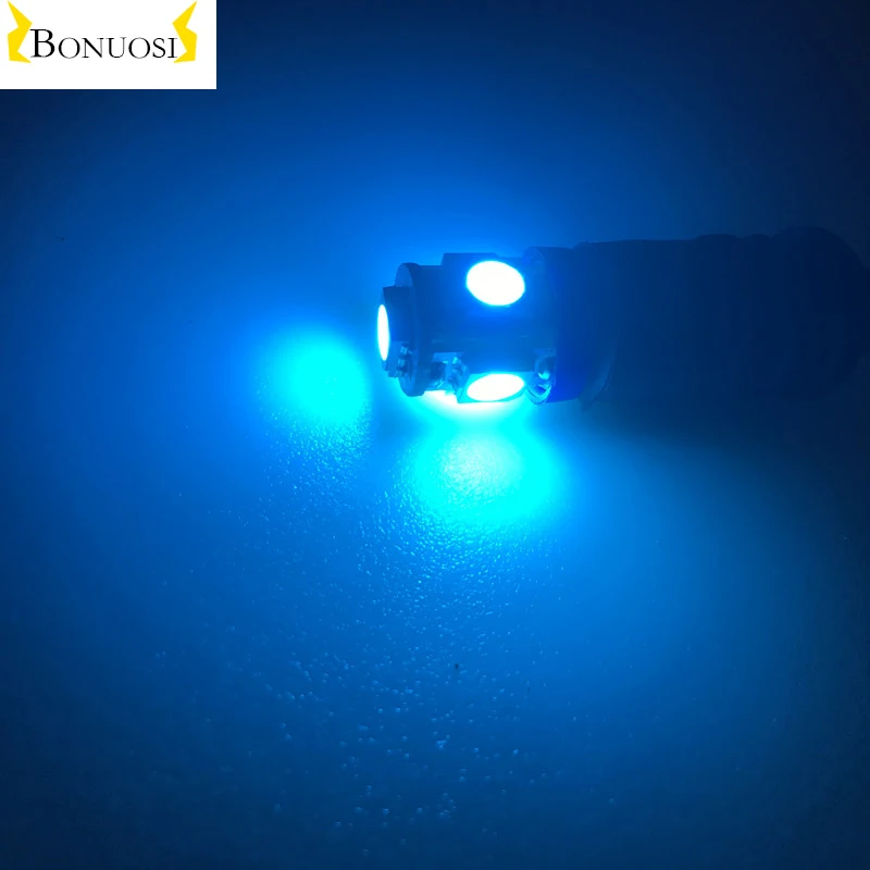 

T4W BA9S 5 SMD 5050 автомобильный внутренняя Светодиодная лампа боковой маркер резервный задний фонарь для чтения двери номерной знак светло зеленый красный синий желтый
