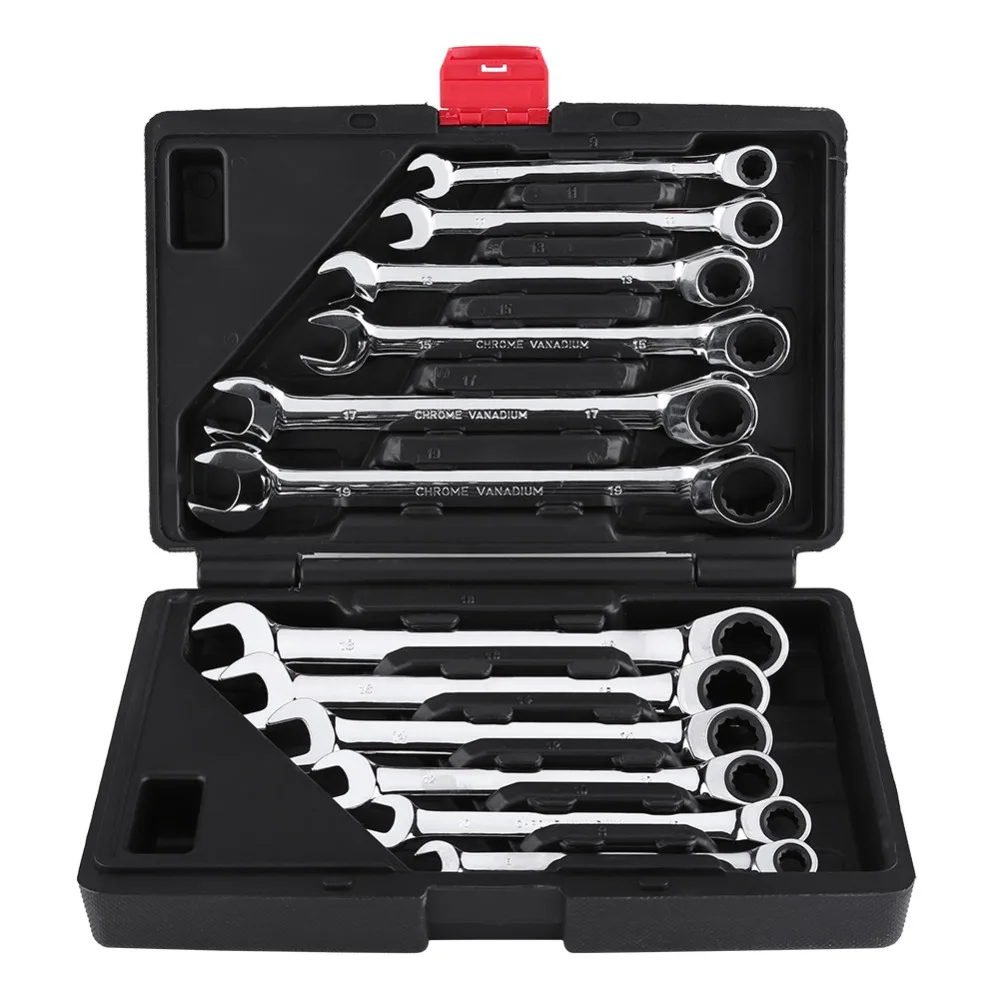 

Ratchet Combination Metric Wrench Tooth Gear Ring Torque and Socket Wrench Nut Tools for Repair A Set of Wrench