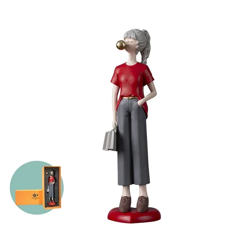 Скандинавская декоративная статуя человека для дома праздничное украшение из