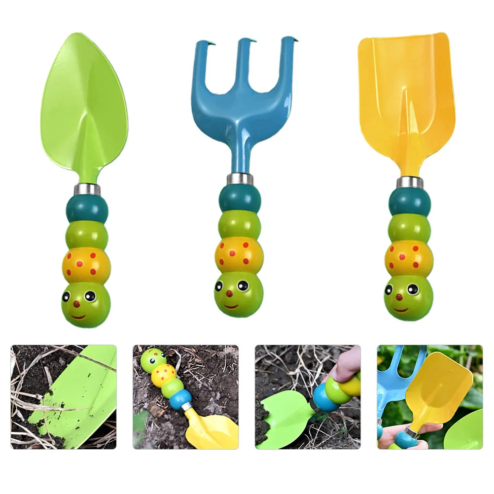 

3 Pcs/Set Out Door Toys Bug Shape Beach Playing Kids Garden Tools Soil Sand Gardening Environmental Dusting Child