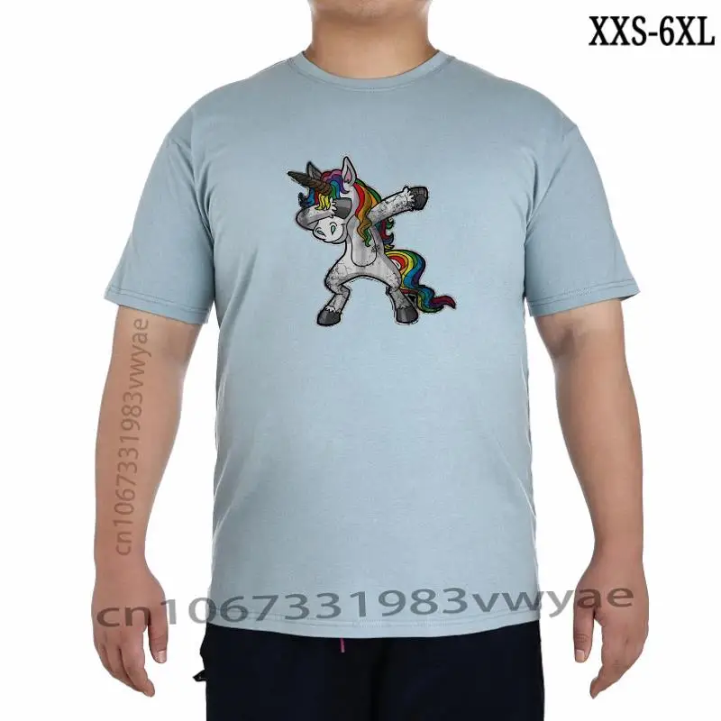 

Футболка Dabbing с единорогом для мужчин и женщин, семейный Повседневный Топ с выцветающим рисунком, хлопковая рубашка для мужчин и женщин