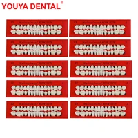 1020sets resin teeth fake full mouth durable denture 28pcset universal resin false teeth dental material dentistry tooth model