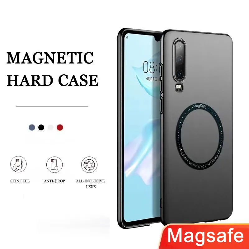 

Роскошный Матовый Пластиковый магнитный чехол Magsafe для Huawei P40 Lite P30 Lite P40 P30 Pro P40 Plus Беспроводная зарядка противоударный чехол