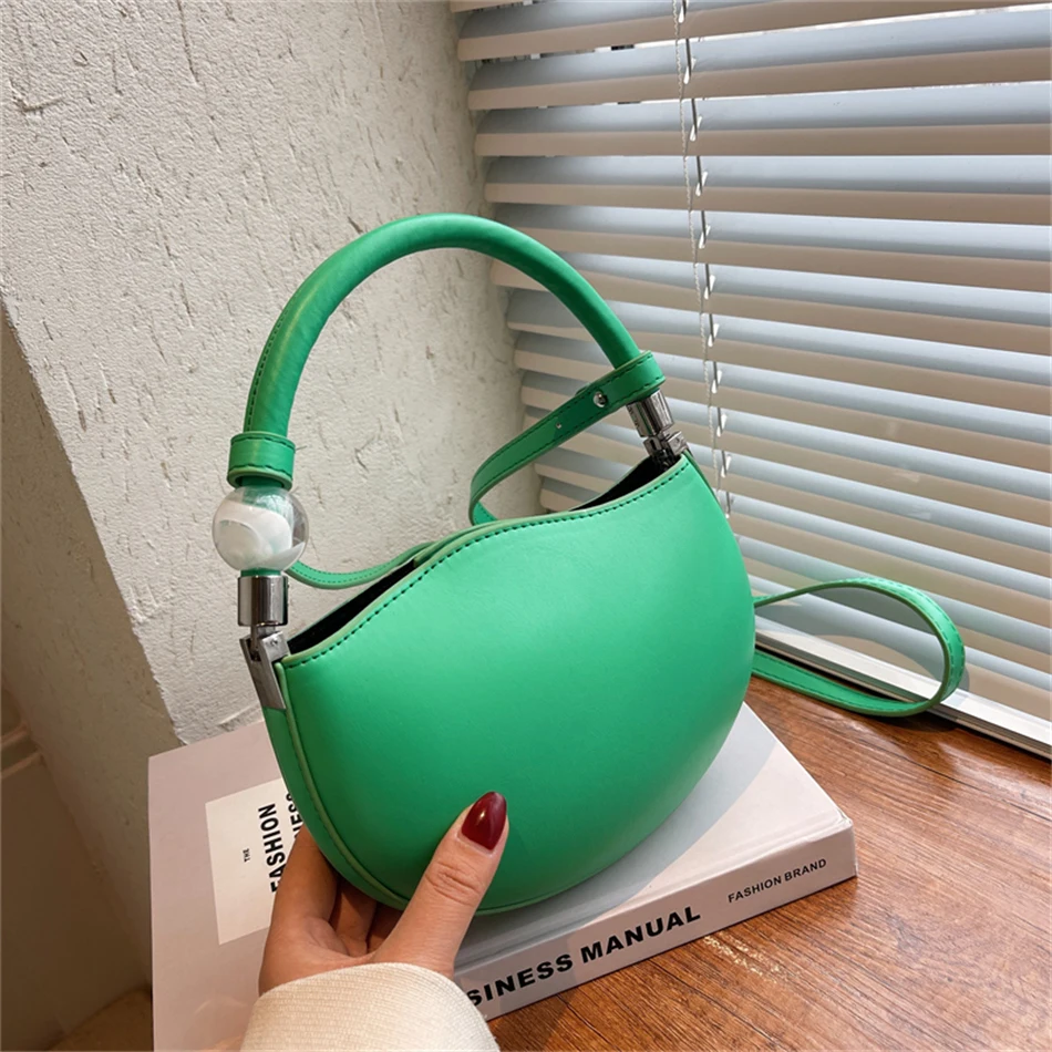 

New Small PU Leather Underarm Handbag and Purses for Women 2022 Spring Trendy Branded Shoulder Crossbody Shoulder Bag Cute Totes