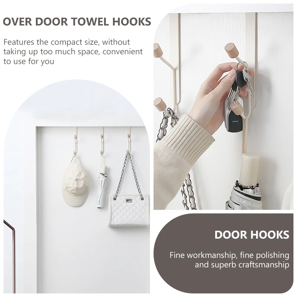 2 шт. металлические дверные крючки для полок над одеждой гибкие подвешивания