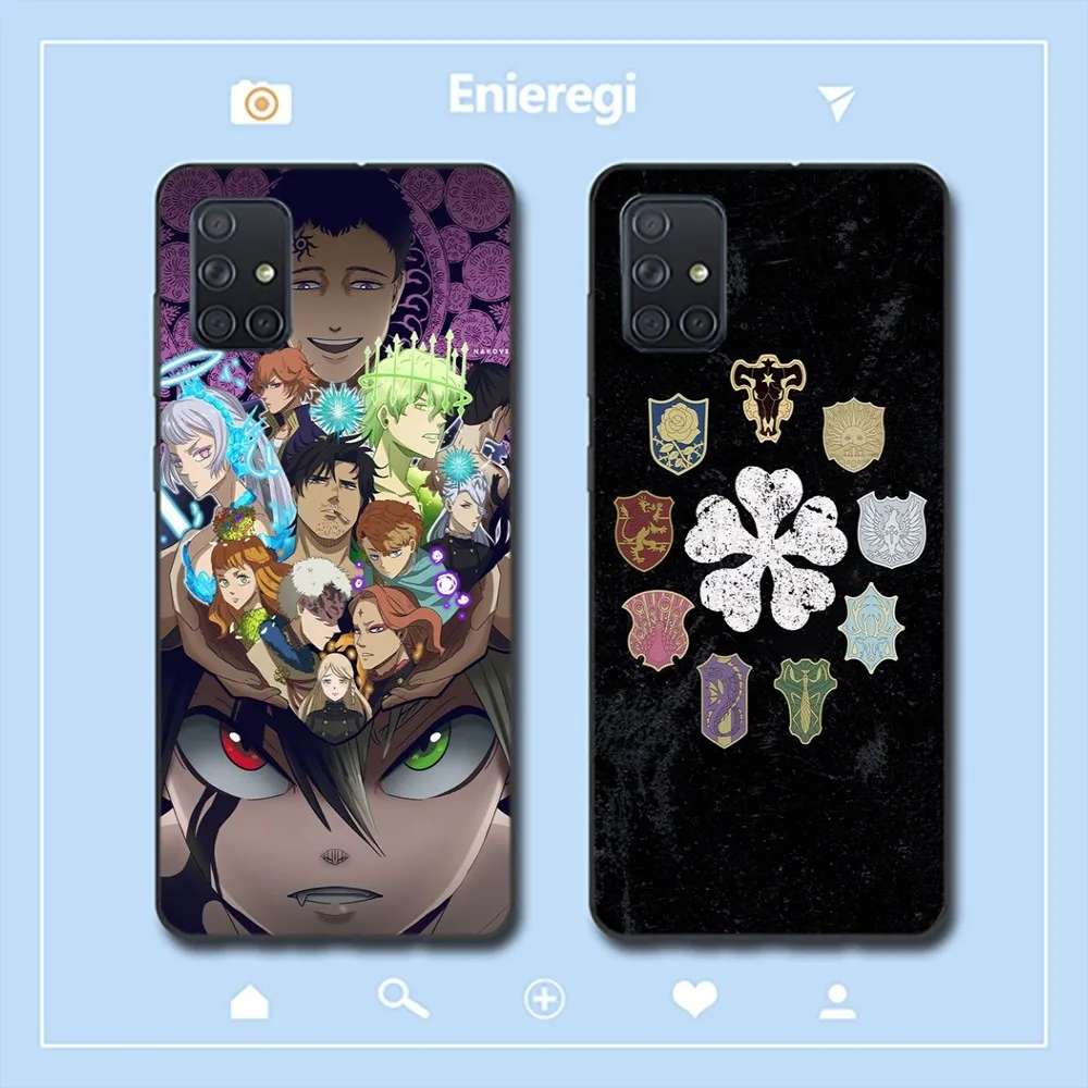 

Black Clover Ainme Phone Case For Samsung A 10 11 12 13 20 21 22 30 31 32 40 51 52 53 70 71 72 73 91 13 shell