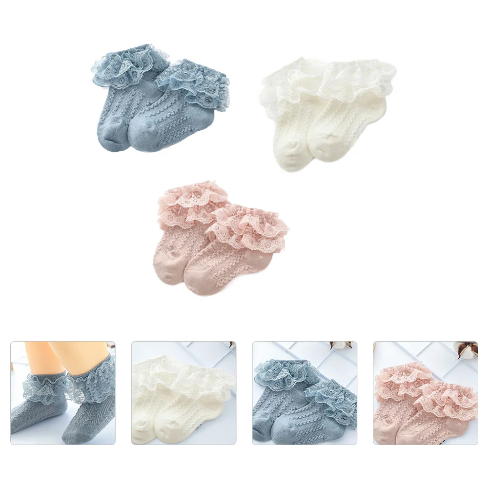 

Socks Baby Cotton Lace Frilly Newborn Ruffle Girls 2 Years Old Short Crew Kids Children Ankle S Infant Non Winter Sock Autumn