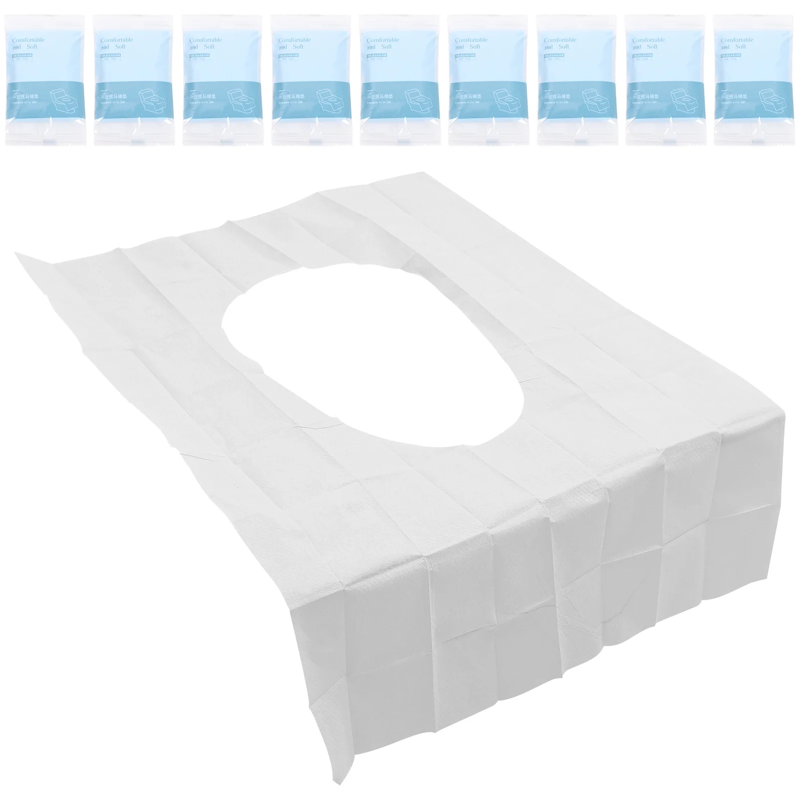 

10 шт., одноразовые дорожные сиденья для унитаза