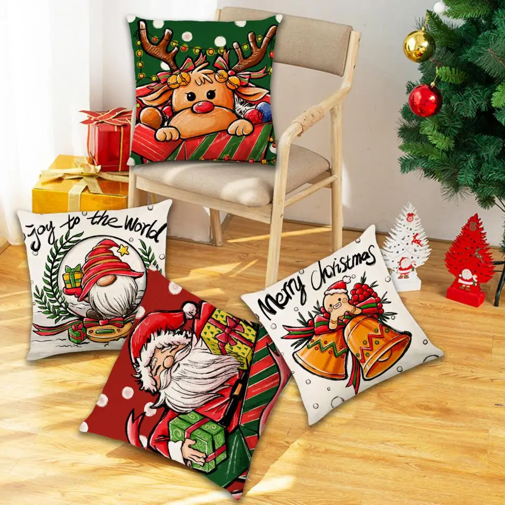 

Fashion Elk Pattern Sofa Car Cushion Cover Bedding Decor Protective Pillow Cover Comfortable Household Supplies