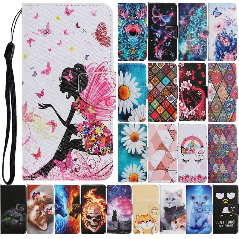 

Flip Wallet Case on For Xiaomi 12 11 Lite 5G NE Mi 11Lite 12Lite 11T Pro Mi11 11i Coque Leather Stand Phone Cover Flower Capa