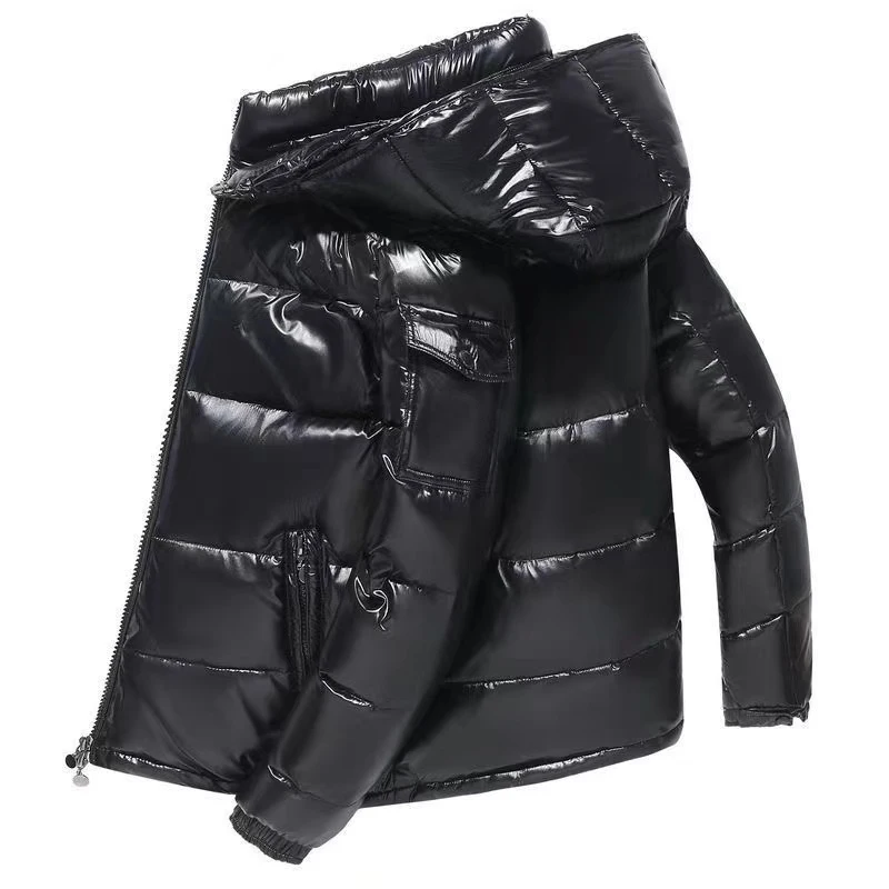 Men's Thickened Down Jackets Zipper Parka Men Casual White Down Jacket Outdoor Warm Feather Winter Jacket Doudoune Coat Outwear