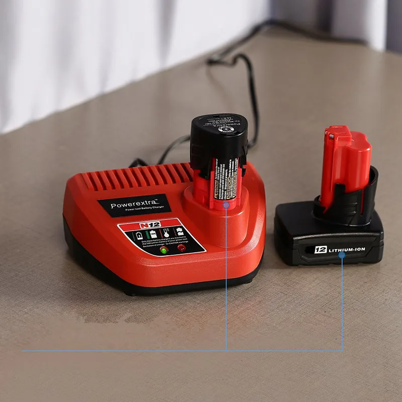 

Горячее предложение для Milwaukee M12 10,8 V 12V 3.0A литий-ионное Сменное зарядное устройство N12 48-59-2401 48-11-2402 литий-ионное зарядное устройство