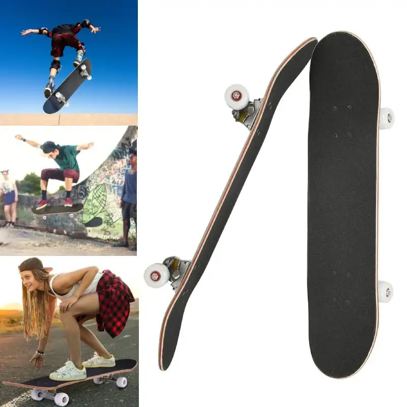 

Longboard 4 Wheel Skateboard Double Rocker Road Skate Adult Children Scooter Professional Skateboard Maple Scooter HWC