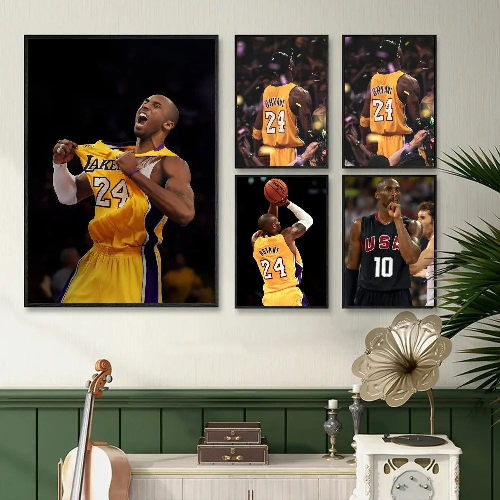1 шт. K-Kobe Bryant плакат самоклеящийся художественный постер водостойкая бумажная