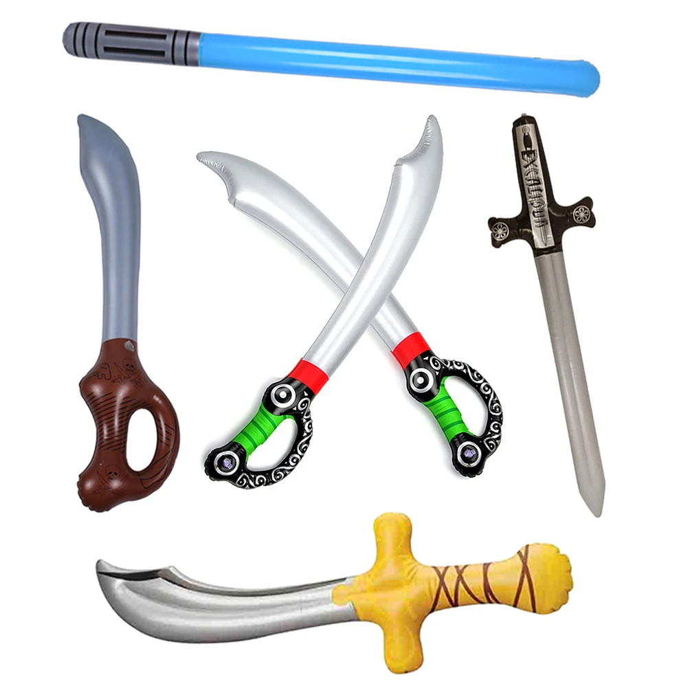 

Inflatable Sword Outdoor Toys Children Garden PVC Pirate Sword Shape Inflatable Toy Swimming Pool Party Supplies