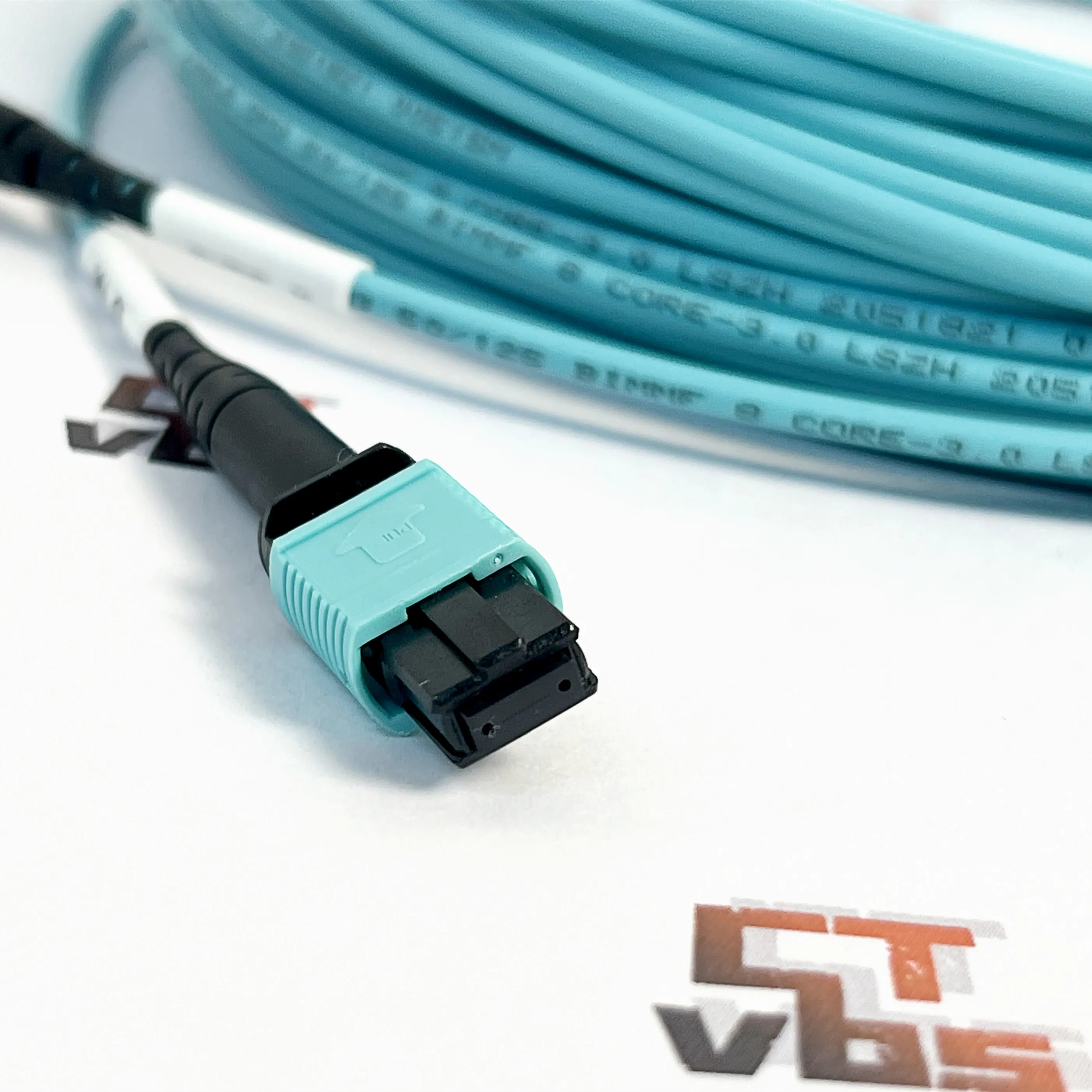 20M MPO Cable + 40Gb Transceiver 8 Fiber MPO-MPO Multi Mode Type B OM3 Fiber Optic Module+ Fiber Cable