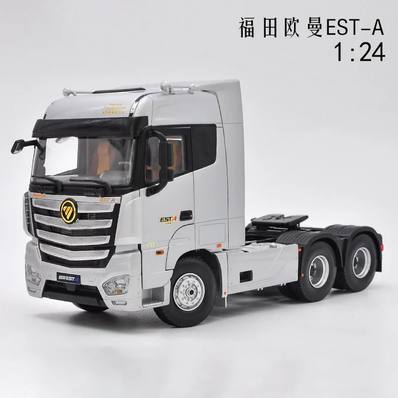 

Die-cast 1:24 Scale Alloy Foton Auman Est-a Tractor Est Truck Model Metal Vehicle Model Collection Decoration Ornament Toy Car