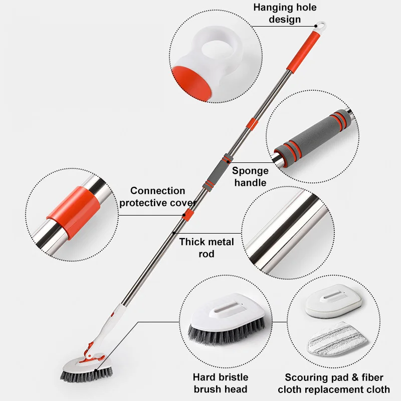 1 шт. щетка для чистки ванной комнаты скребок пола фотография