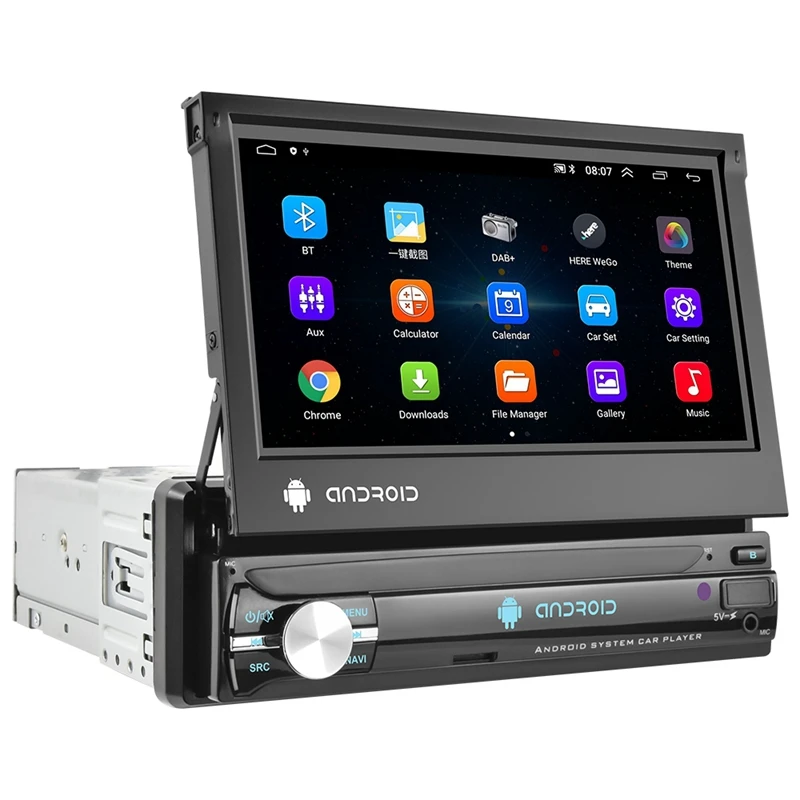 

Car Radio 1 Din 7 Inch Retractable Screen Bluetooth Stereo Receiver Multimedia Player For Nissan Toyota Lada Kia Suzuki