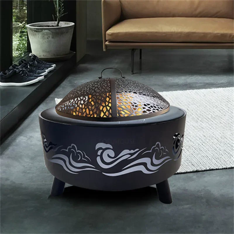 Скандинавский железный костра для уличного обогревателя бытовой угольный