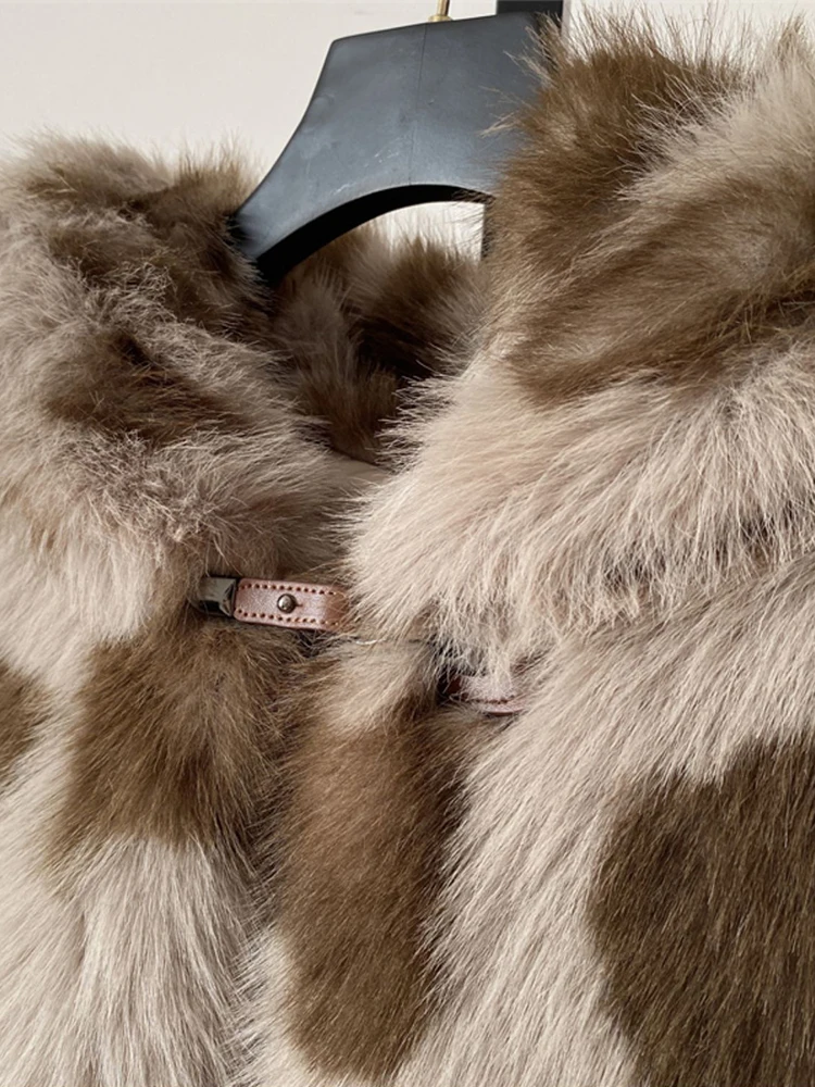 Lautaro осень-зима красочная мохнатая толстая теплая мягкая куртка из