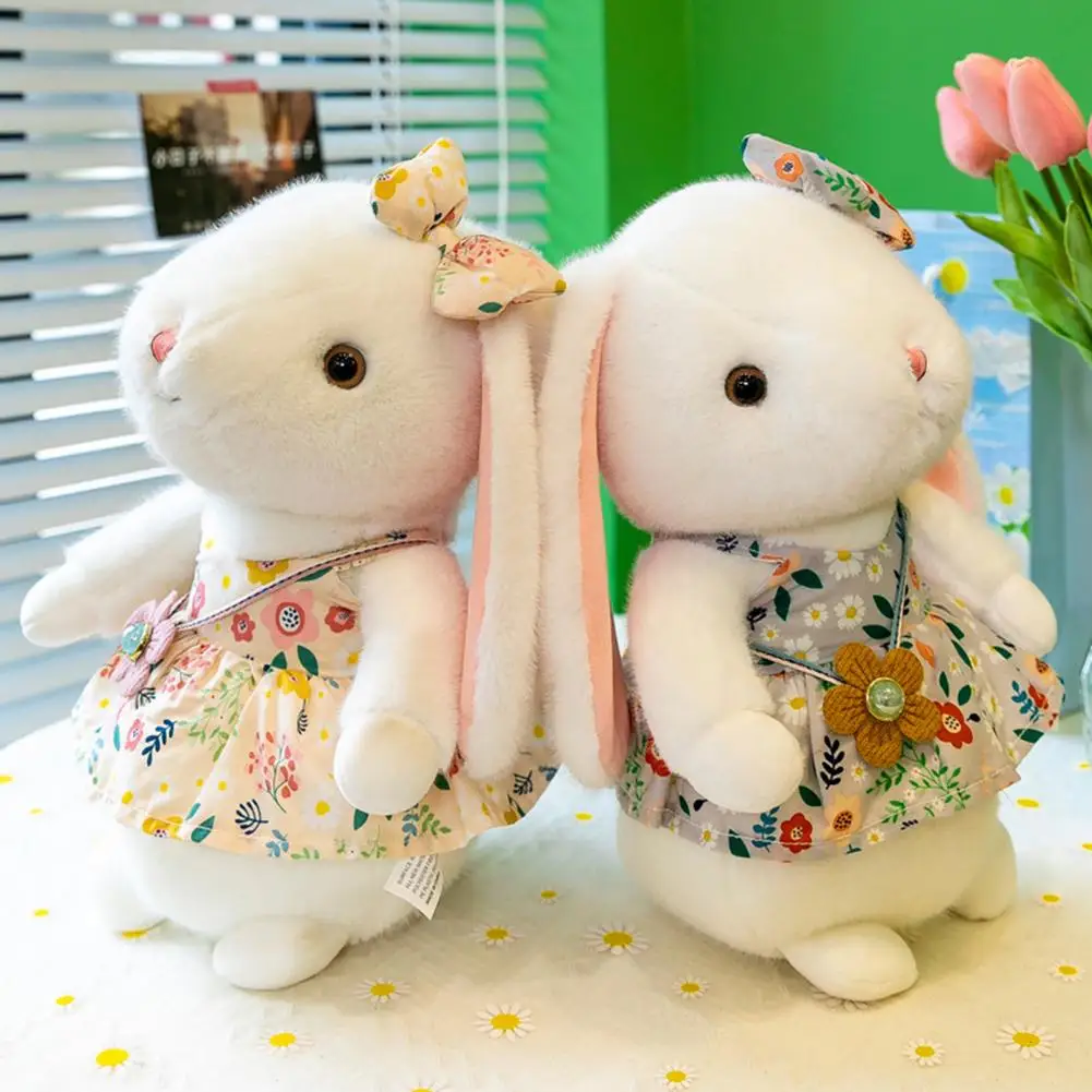 

Plush Animal Doll 23/30/38cm Stylish Bunny Doll Photo Prop Stuffed Animal Girl Cartoon Doll Toy for Boys Girls