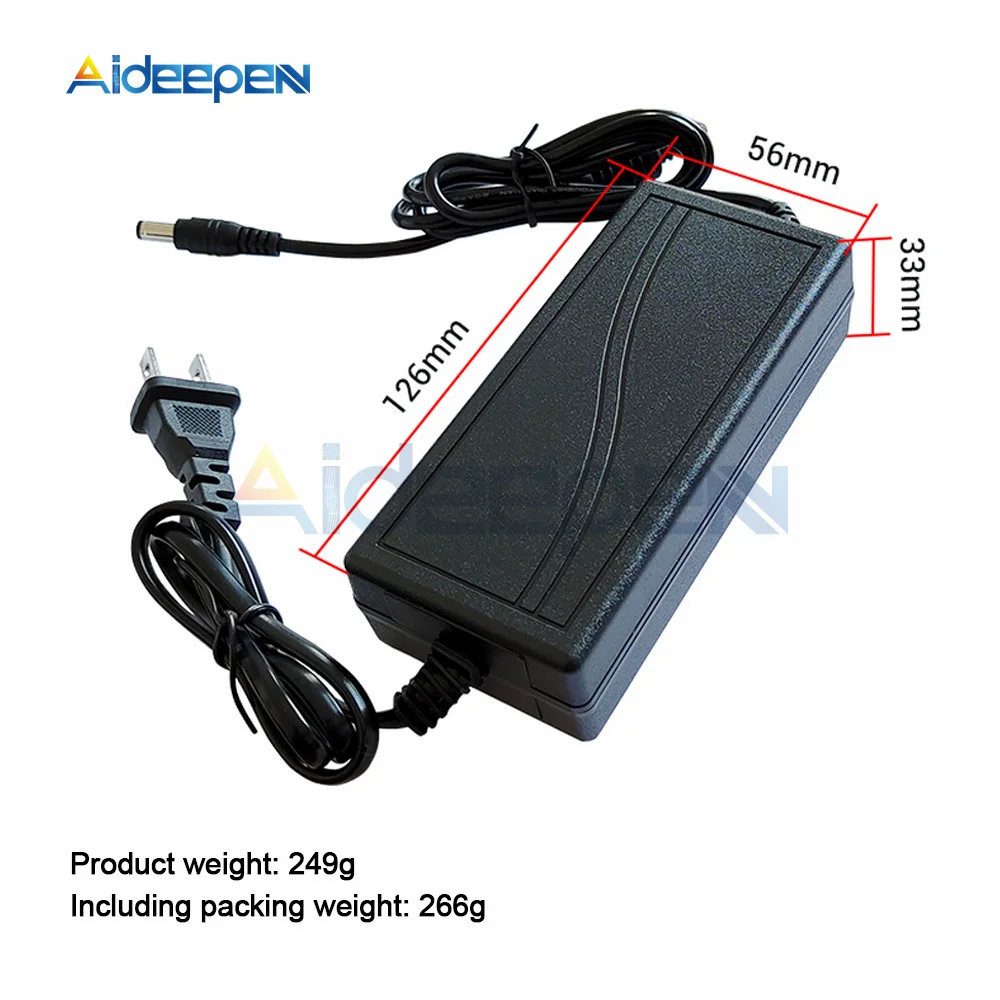 Универсальное зарядное устройство DC 24V 5A адаптер питания AC 220V на US Plug