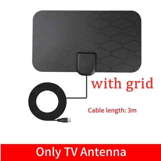 

NEW TV Antenna 4K 8K 25DB High Gain HD TV DTV Box Digital EU Plug 3000 Miles Booster Active Indoor Aerial Flat Design