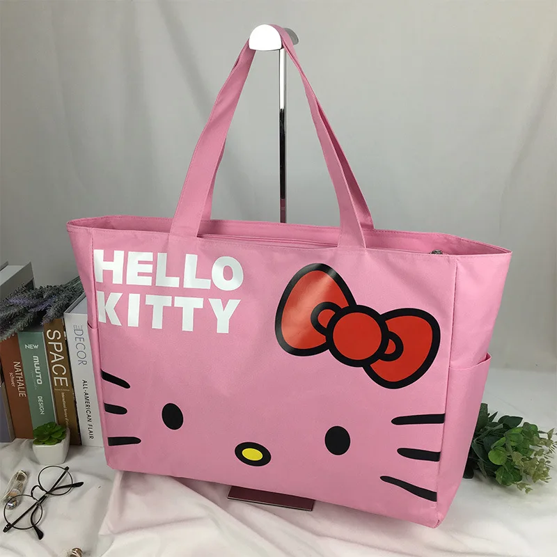 

Sanrio, Hello Kitty, мультфильм, новая модель, большая емкость для хранения, Милые Складные портативные подарки для покупок для мальчиков и девочек