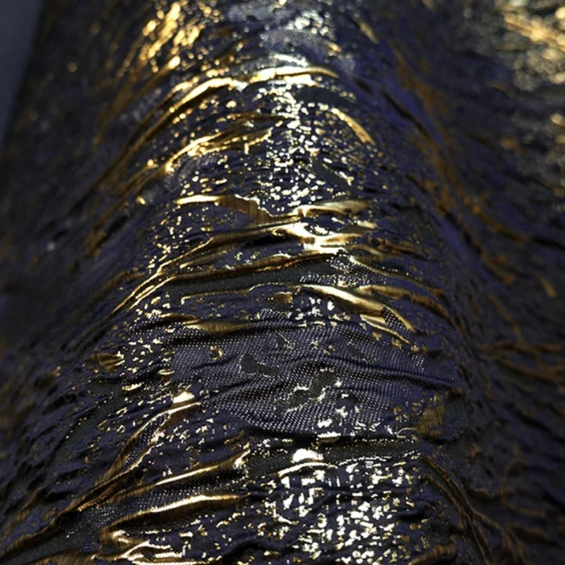 Супер сильная вогнутая выпуклая текстура Синий Золотой трехмерный рисунок вены