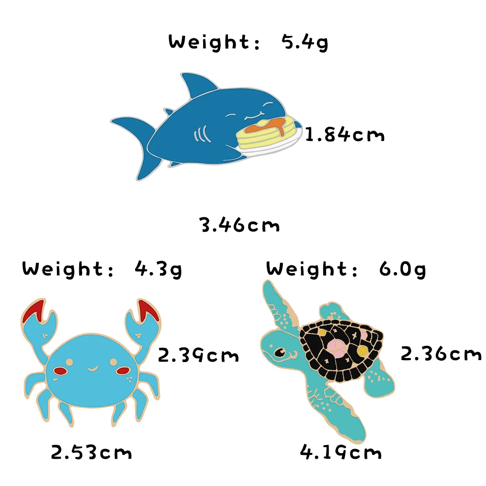 Забавный организм океана эмалированная булавка мультфильм красивая черепаха