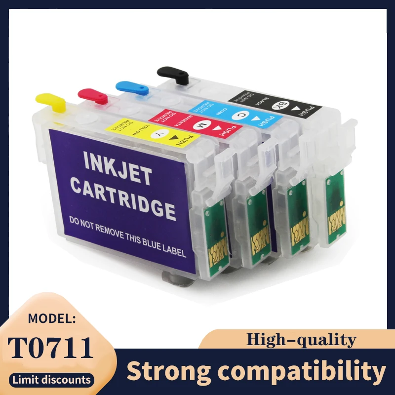 

71 T0715 T0711 Refillable ink cartridge for EPSON Stylus SX215 SX218 SX400 SX405 SX405 WiFi SX410 SX415 SX510W SX515W printer