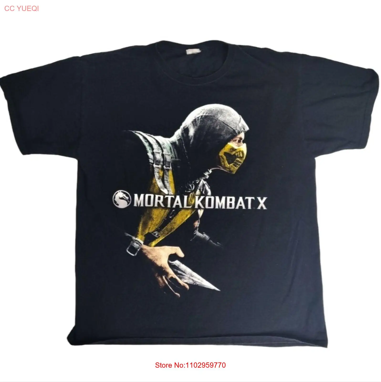 Футболка среднего размера с принтом фруктов ткацкого станка Mortal боевой X