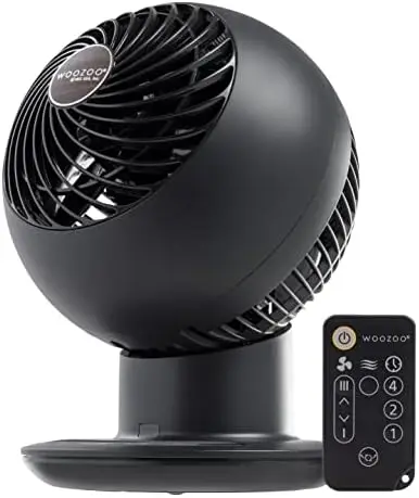 

USA WOOZOO Oscillating Fan, Vortex Fan, DC Motor Quiet and Eco Friendly, 8-in-1 Fan w/ Remote/ Timer/ Multi Oscillation/ 10 Spee
