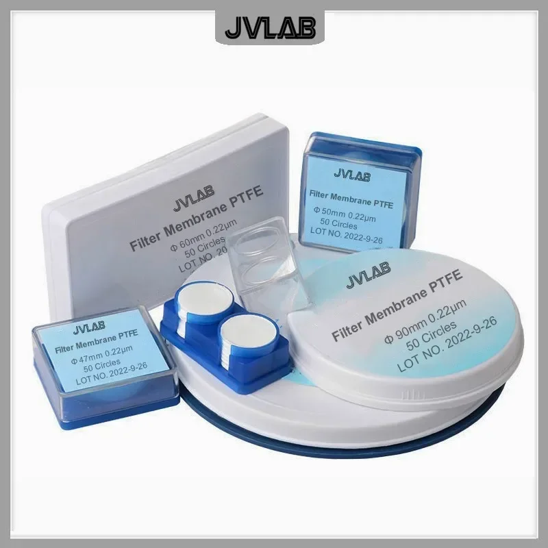 

Мембрана фильтра PTFE мембранный фильтр Гидрофобный PTFE диаметр 13 25 47 50 60 90 100 мм размер пор 0,22 0.45um 50 кругов