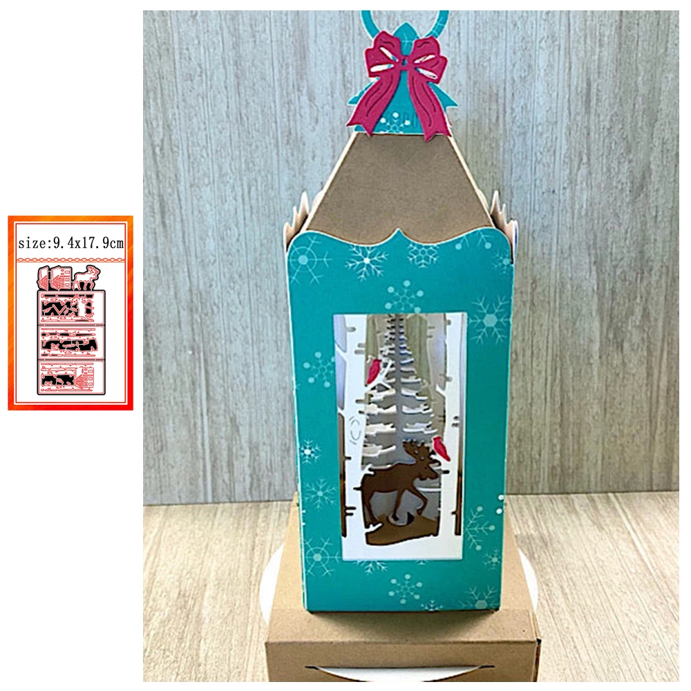 Metal Cutting Dies 2022 New Christmas Pop-up House Scrapbook